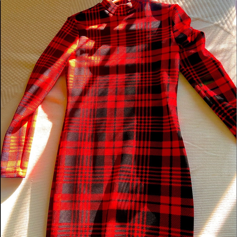 SHEIN plaid dress